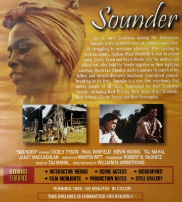 Sounder DVD Cicely Tyson Paul Winfield Kevin Hooks 1972 Movie