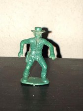 Marx 45mm Cowboy Going for Pistol. 1950s . Blue Plastic