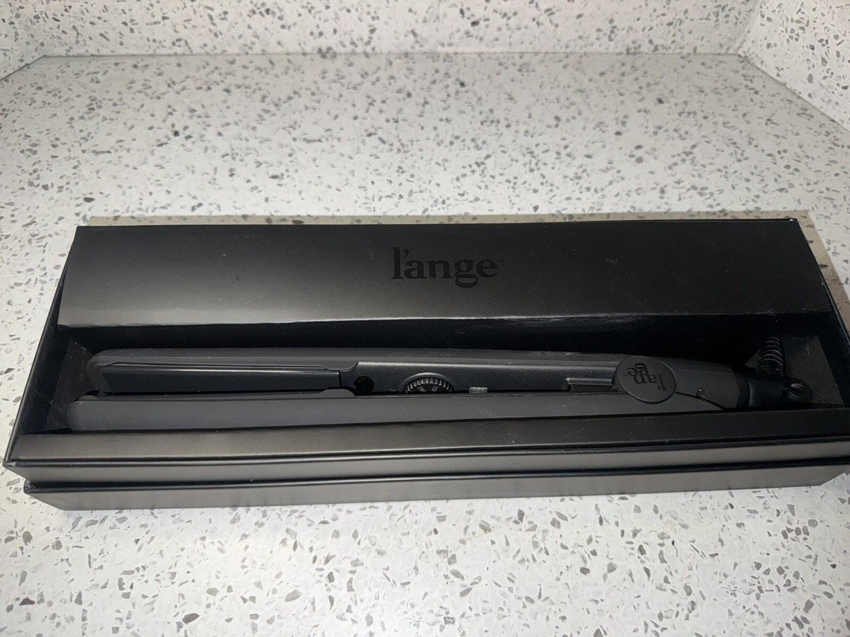 Lange Black Ceramic Digital Flat Iron Hot & Hotter Extra Long Ceramic Digital Flat Iron 1in, Black  main image 3