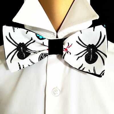 Spider Widow Tarantula Fliege Haar Schleife Prom Fliege Dickie Kostüm Hochzeit.