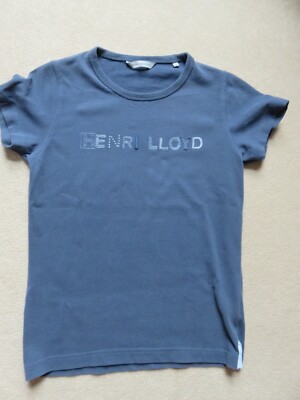 Henri Lloyd, Women's T Shirt, Blue With Front Logo, Size 8, Worn