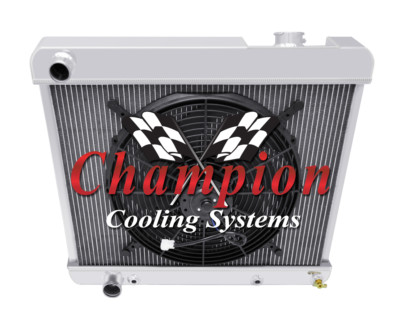 SubZero 2 Row 1'' Tubes All Aluminum Radiator W/ 16'' Fan for 1961 - 1965 Cadillac