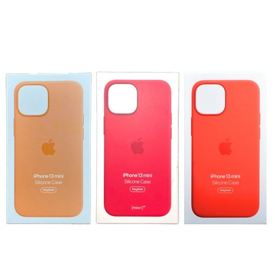 Genuine Original Apple iPhone 13 mini Leather & Silicone Case Cover - Open box