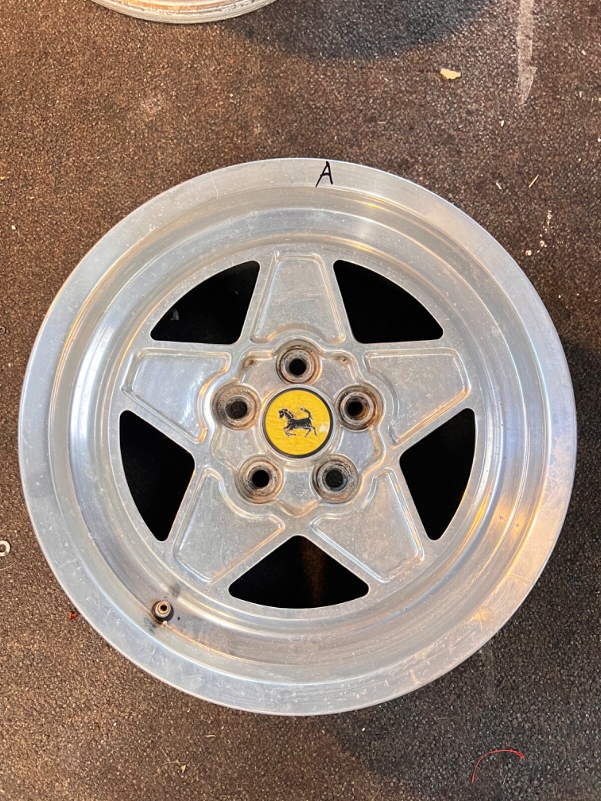 (A) 1 Ferrari 208,308  Road Wheel Rim TRX  165TR 390 Part # 117000