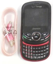 Pantech Jest 2 II TXT8045 - Black and Red ( Verizon ) Very Rare Phone - Bundled
