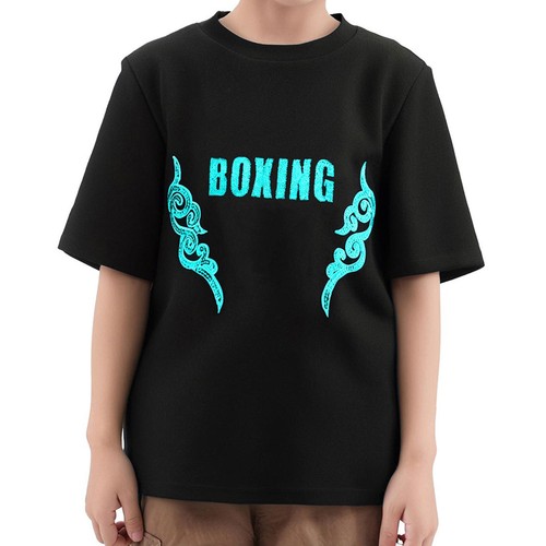 Kids Boys Set Tracksuits Suit Muay Thai Outfit Football Letter Printed Workout - Picture 17 of 41