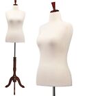 Female Dress Form Size (14-16), Adjustable Height Torso Body with Tripod Stand