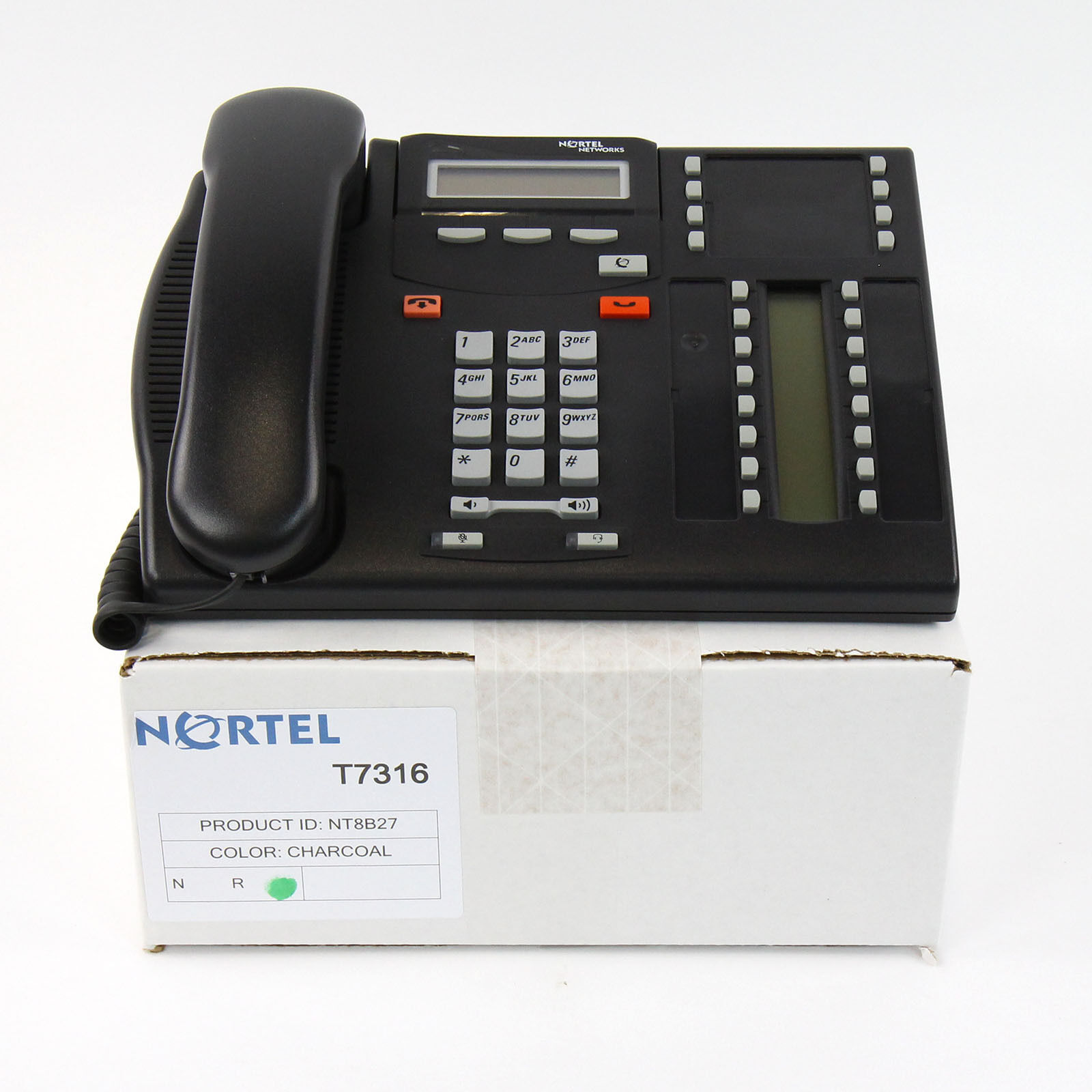 Telecom Systems Brand New Nortel NT21B21JAAAE21 T21E Display Phone Regarding Nortel T7316 Label Template