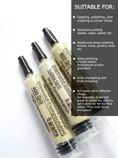Diamond Paste Kit of 3 Syringes 400 600 1050 Grit x 5 gr (H) 50% Concentration