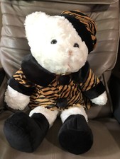 Jumbo Animal Alley Plush Teddy Tiger Print Coat Hat Outfit