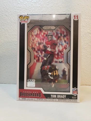 New Sealed Pop! Trading Cards #11 Tom Brady Buccaneers Figure Prizm in Case