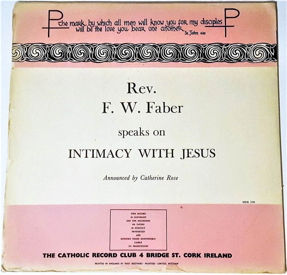 Rev. E. J. Cuskelly, M.S.C. - Speaks On The Cross Casts No Shadow - 12" Vinyl LP - Image 2 of 4