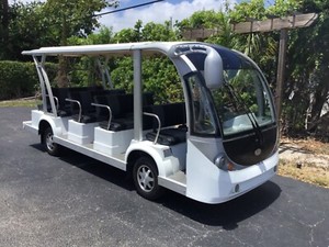 2014 72v CItEcar 15 passenger seat electric shuttle bus golf cart ev transporter