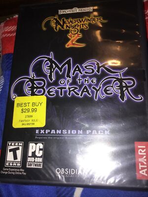 Neverwinter Nights 2: Mask of the Betrayer Expansion Pack (PC, 2007) Windows