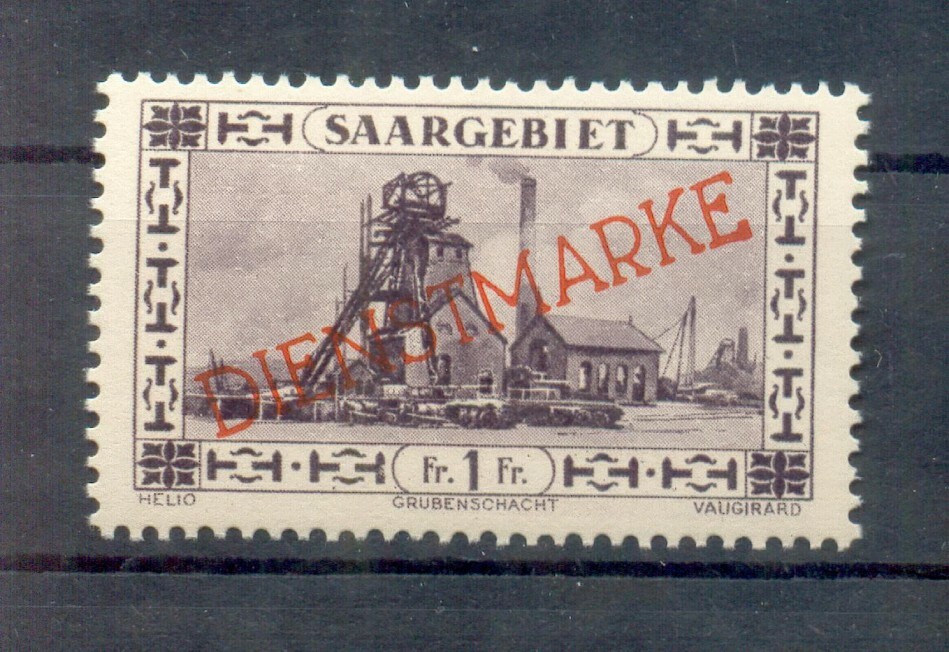 Saar Service 30XIV ABART** MNH Mint Never Hinged (72405)