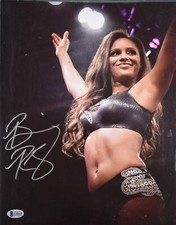 *ARMS RAISED* AEW WWE BRANDI RHODES SIGNED 11x14 BECKETT AUTO