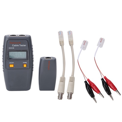 Tester kabli LCD SC6106 LAN Tester kabli drutowych Elektryczna wyszukiwarka linii - Zdjęcie 2 z 7