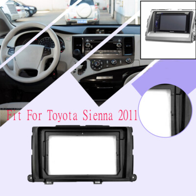 Car Fascia Stereo Radio Bezel Panel Frame Trim Double Din For Toyota Sienna 2011
