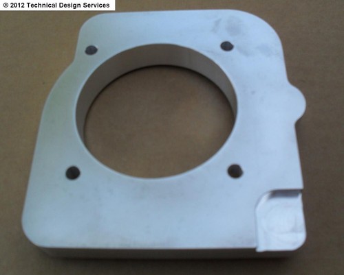 TDS - Throttle Adapter, Jeep 4.0L Intake to Dodge 4.7L Throttle - Picture 2 of 9