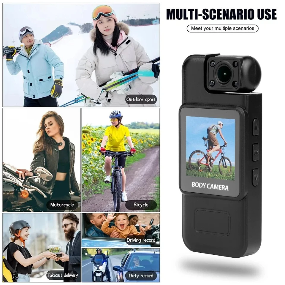 4K HD WiFi Mini Camera Portable Digital Video Recorder Color Screen Wearable Cam - Image 2 of 4