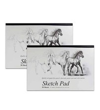 2 Pack Sketch Pad Book Drawing Paper Note Pad Painting Art Sketchbook 18"x12"