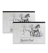 2 Pack Sketch Pad Book Drawing Paper Note Pad Painting & Art Sketchbook 18"x12"