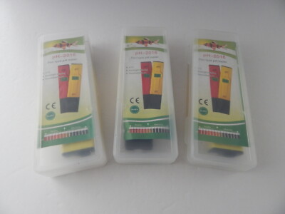 Universal Portable Pocket Pen PH Meter Tester Water Pool Wine And More Yellow/Bk