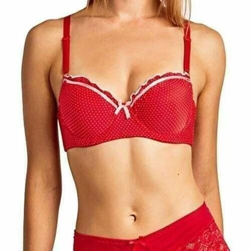 NEW Sofra Womens Size 30A Polka Dot Ruffle 6 Pack Bras Bundle Set Underwire - Image 2 of 4