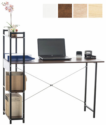 Schreibtisch Poe Bürotisch Mit Stauraum Computertisch Mit Regalen Laptoptisch