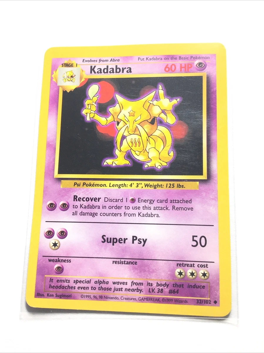 are kadabra cards rare Kadabra Pokémon TCG Cards for sale