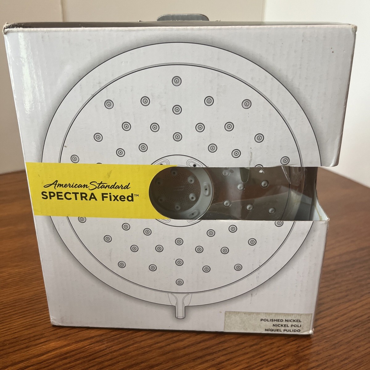 American Standard Spectra 4-Function Adjustable Fixed Shower Head - 1.8 GPM, 7-Inch, Brushed Nickel - View #8