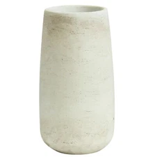 Olly & Rose Flower Vase Light Beige Soho Ceramic Vase Textured Effect, Medium...