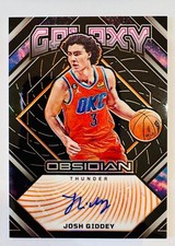 Josh Giddey 2022-23 Panini Obsidian Galaxy Orange Autograph Auto /50