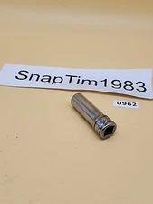 Snap-on Tools SF141 7/16” SAE 3/8” Drive 12-Point Deep Chrome Socket USA 