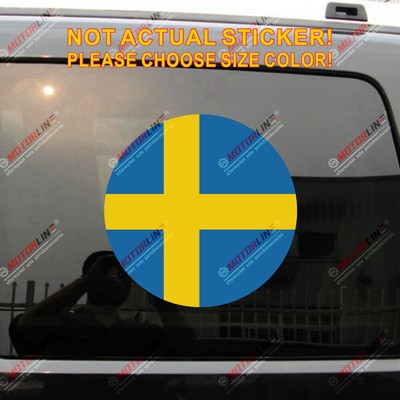 Swedish Flag In Its Official Colors - Swedish Flag - Sticker - Foto 10