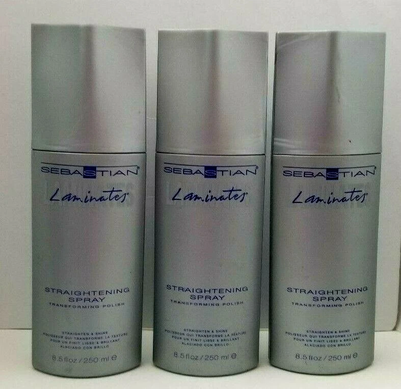 Paquete de 3 SEBASTIAN SPRAY ALISADOR esmalte transformador 8,5 oz cada uno Foto 3 de 4