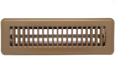 10'' X 2'' Floor Register with Louvered Design - Heavy Duty Rigid Floor Air S...