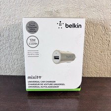 Belkin - Mix It Universal Car Charger w/ USB - 12W - F8M730btGLD - New in Box