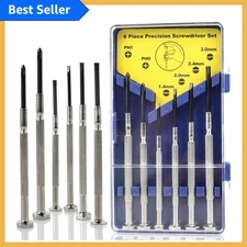 Chrome Vanadium Steel Screwdriver Kit - 6-Piece for Precision Repairs