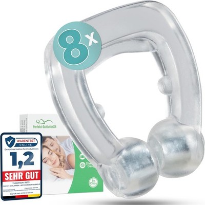 8x Anti-Schnarch Nasenclip BPA-frei Schnarchstopper Alternative zur Schnarchschi