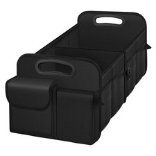 Waterproof Collapsible Car Trunk Organizer for SUV Sedans Black Standard Size