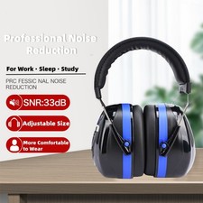 Noise Reduction Ear Muffs Soundproof Headphones for Study Work Industrial 33dB