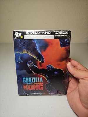 Godzilla vs Kong 4K Blu-Ray Digital Collectible Steelbook-Best Buy Exclusive-NEW