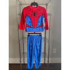 Marvel Spider-Man Boys' Size 6 2-Piece Pajama Set Red Blue Costume PJs