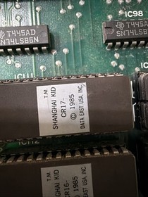 SHANGHAI KID UNTESTED-Data East ORIGINAL Arcade PCB-selling As Is