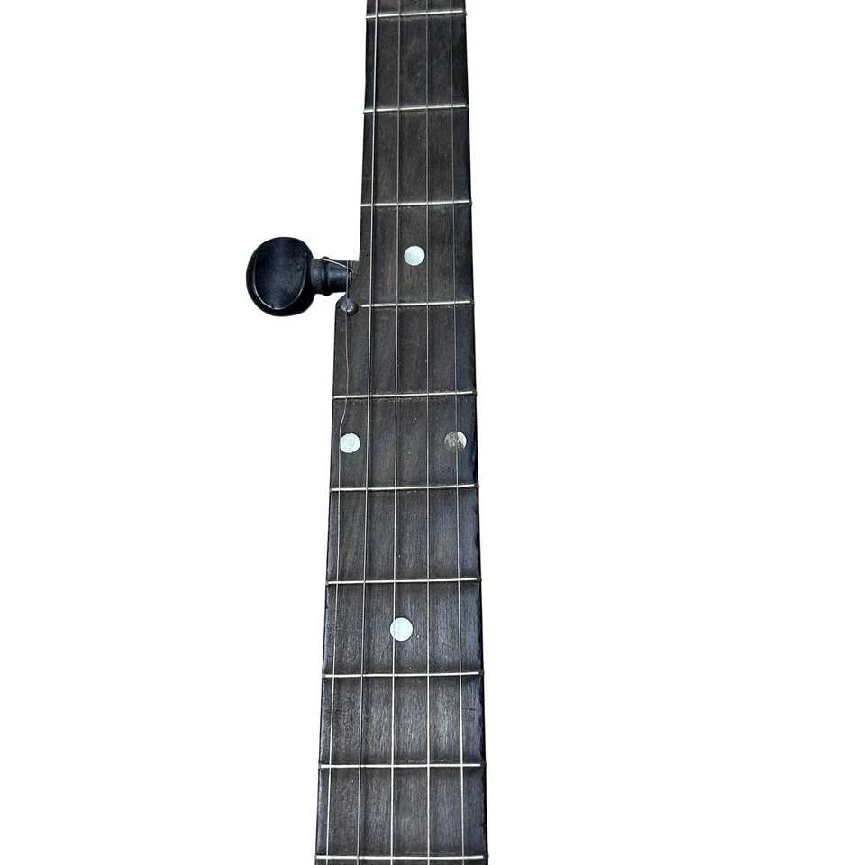 Antique Open Back 5 String Banjo Early 1900s Spun Over Rim Skin Head 30+ Hooks - Image 4 of 4