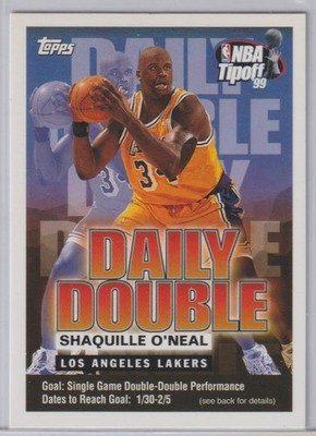 Shaquille O'Neal 1999-00 Topps Tipoff Daily Double Sweepstakes 
