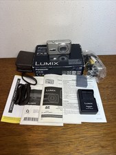 Panasonic Lumix 6MP DMC-FX3 Digital Camera Silver w/ Charger Case TESTED
