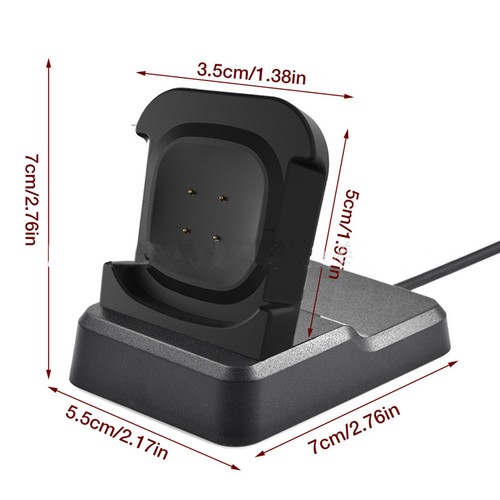 5V Portable Plastic Smart Watch Charger Stand Dock For Fitbit Versa3/Sense - Photo 5 sur 6