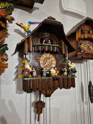 black forest oohm papa cuckoo clock vintage 1984